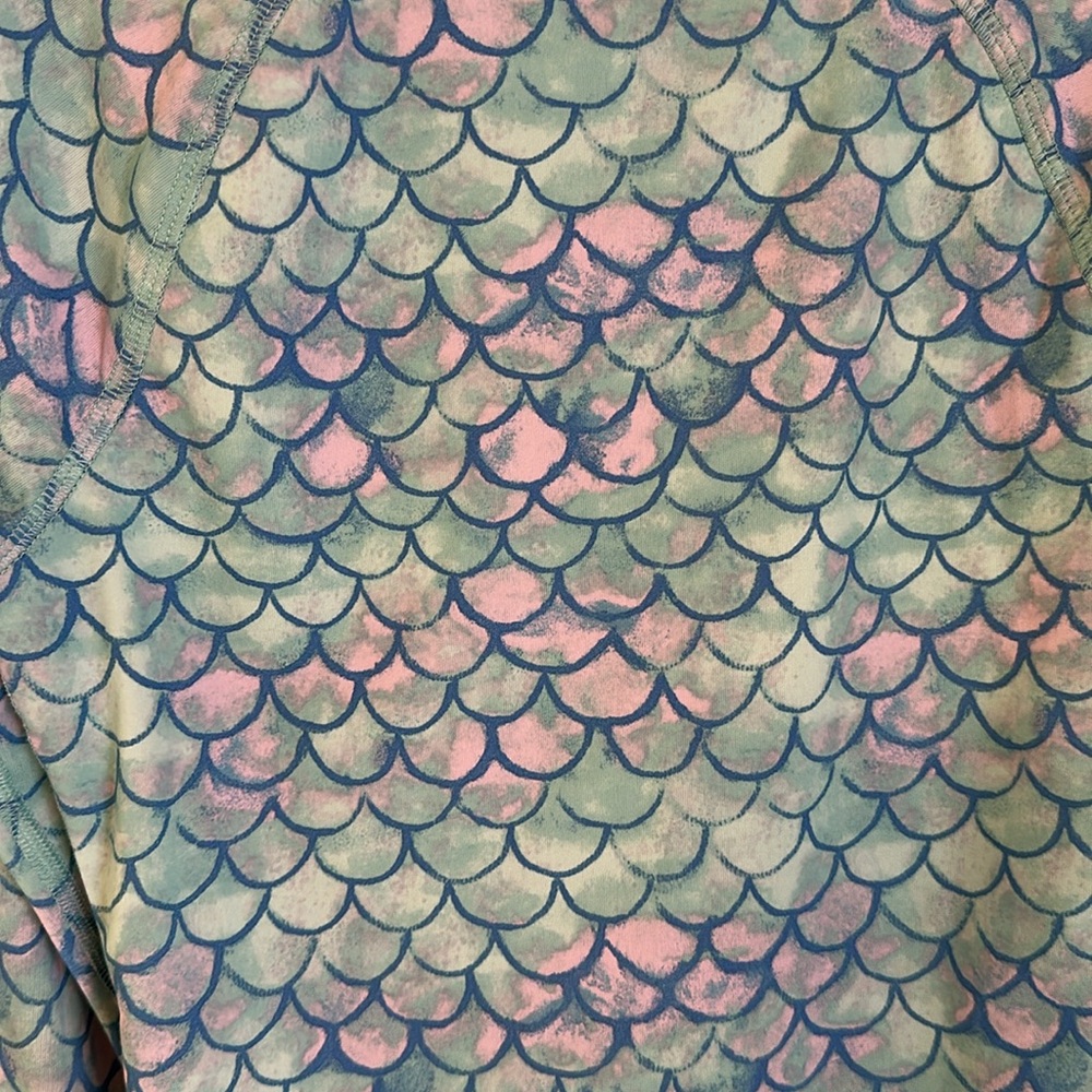 🌸Mermaid One Piece Rashguard Swimsuit🌸 - Picture 3 of 6